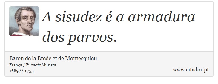 A sisudez é a armadura dos parvos. - Baron de la Brede et de Montesquieu - Frases